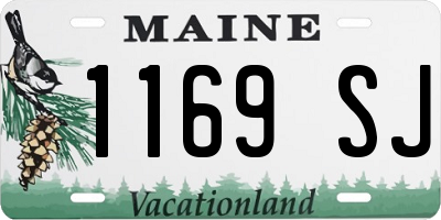 ME license plate 1169SJ