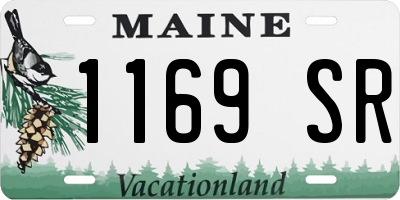 ME license plate 1169SR