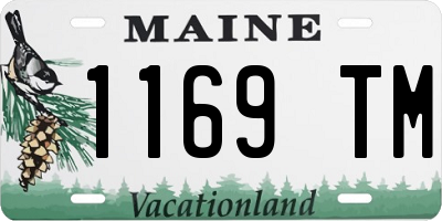 ME license plate 1169TM