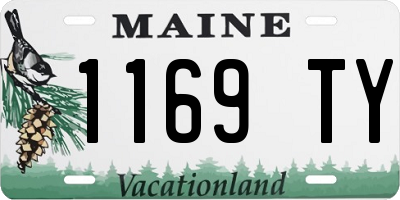 ME license plate 1169TY