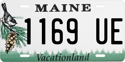 ME license plate 1169UE