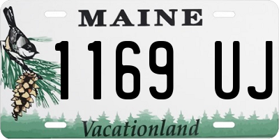 ME license plate 1169UJ