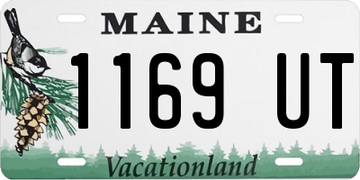 ME license plate 1169UT