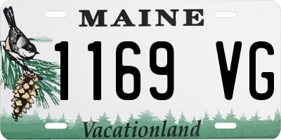ME license plate 1169VG