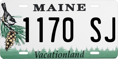ME license plate 1170SJ