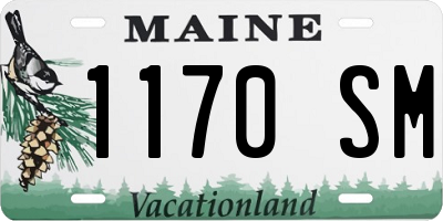 ME license plate 1170SM