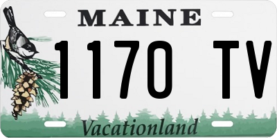 ME license plate 1170TV