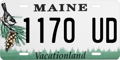 ME license plate 1170UD