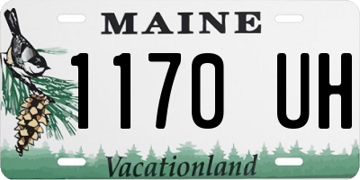 ME license plate 1170UH