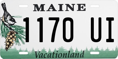ME license plate 1170UI