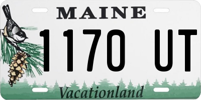 ME license plate 1170UT