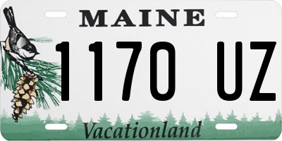 ME license plate 1170UZ