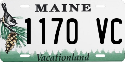 ME license plate 1170VC