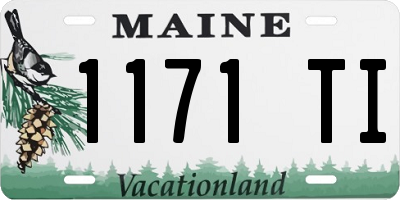 ME license plate 1171TI
