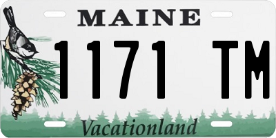 ME license plate 1171TM