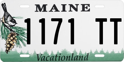 ME license plate 1171TT