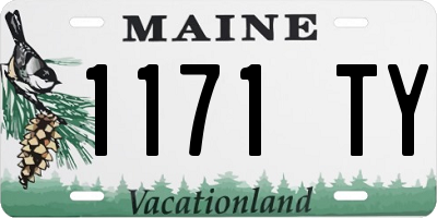ME license plate 1171TY