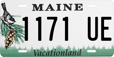 ME license plate 1171UE