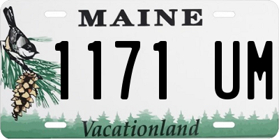 ME license plate 1171UM