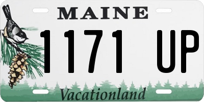 ME license plate 1171UP