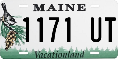 ME license plate 1171UT