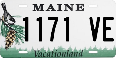 ME license plate 1171VE