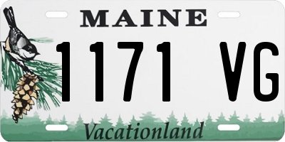 ME license plate 1171VG