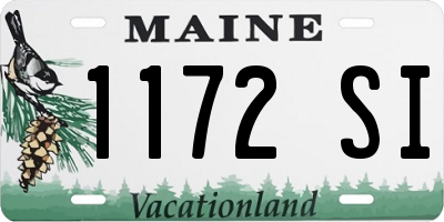 ME license plate 1172SI
