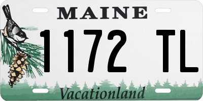 ME license plate 1172TL
