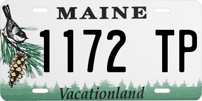 ME license plate 1172TP