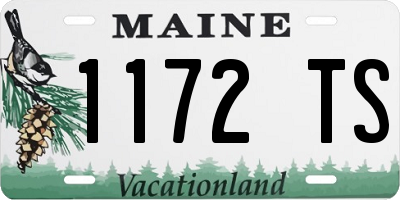 ME license plate 1172TS