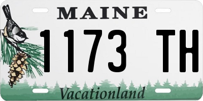 ME license plate 1173TH