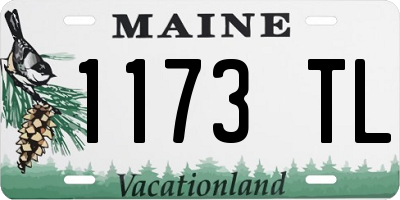 ME license plate 1173TL