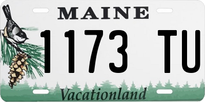 ME license plate 1173TU