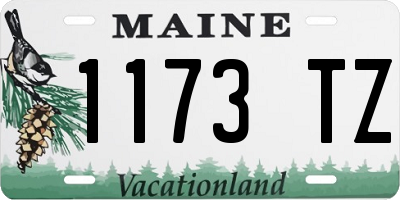 ME license plate 1173TZ