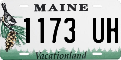 ME license plate 1173UH