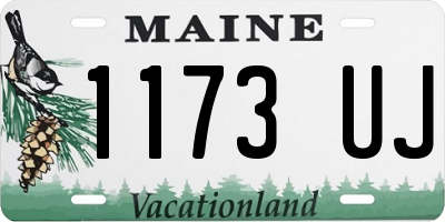 ME license plate 1173UJ