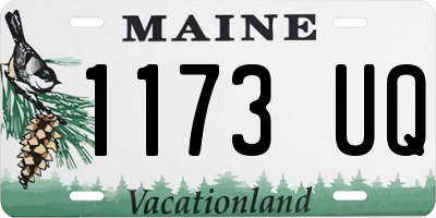 ME license plate 1173UQ