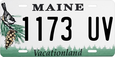 ME license plate 1173UV