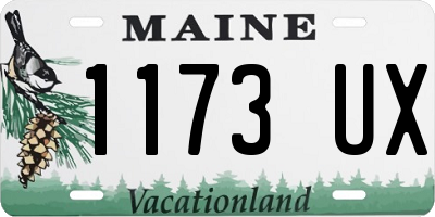 ME license plate 1173UX