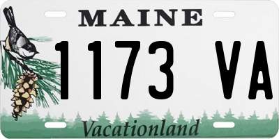 ME license plate 1173VA