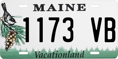 ME license plate 1173VB