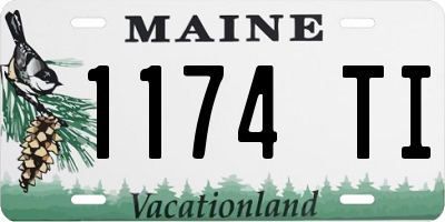 ME license plate 1174TI