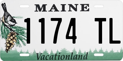 ME license plate 1174TL
