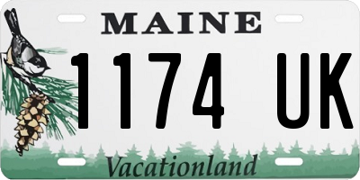 ME license plate 1174UK