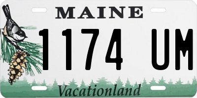 ME license plate 1174UM