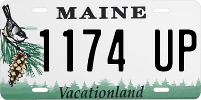 ME license plate 1174UP