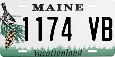 ME license plate 1174VB