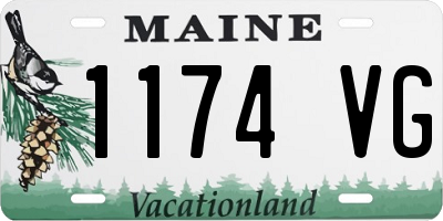 ME license plate 1174VG