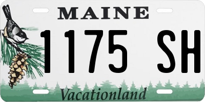 ME license plate 1175SH